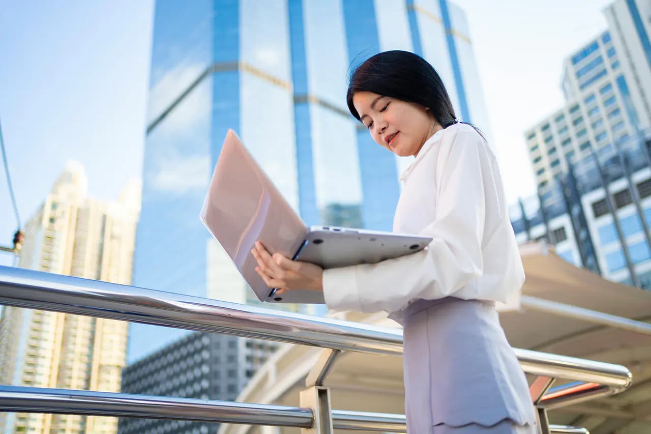 Person engaged in skills development and learning